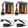 VICMILE 7.4V 1200mah Li-ion Battery 2S 15C RC Boat Batteries