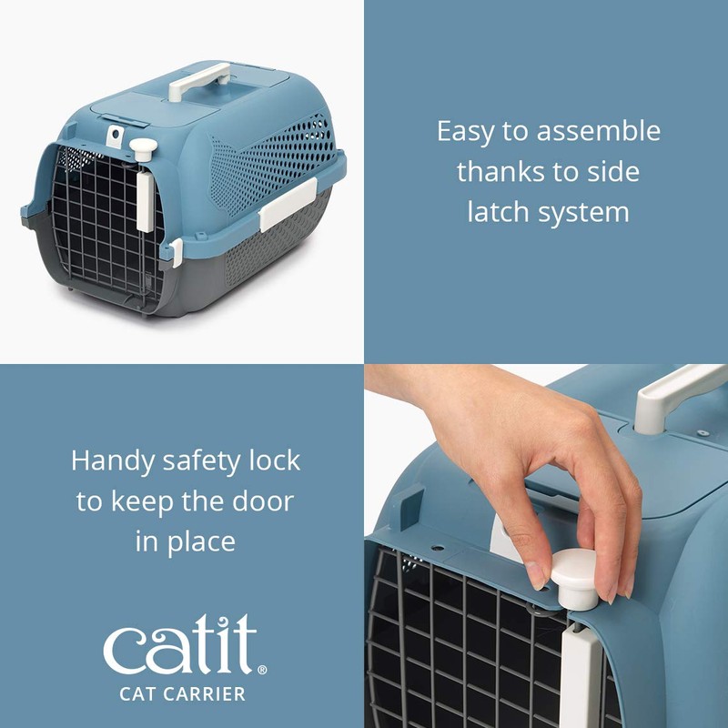 Catit Voyageur Cat Carrier, Medium, Blue/Grey, 41385