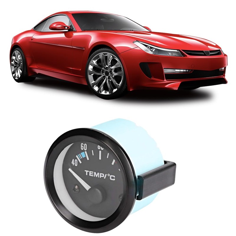 Voarge Car Instruments Car Accessories 12V 5cm Universal Water Temperature