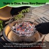 Charcoal Basket with Divider for Large Big Green Egg and
