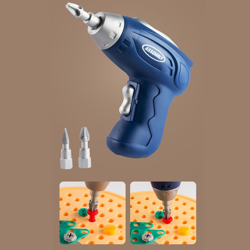 Drill Puzzle Set Steam Learning Toys with Electric Drill Screw