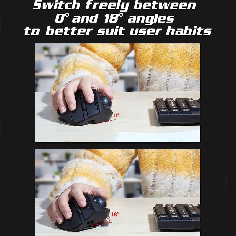 Wireless Mouse – 2.4GHz + Bluetooth Dual Mode Connection, 8