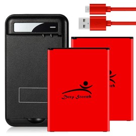 Long Lifespan Boosting 2X 4700mAh Extended Slim Battery Special Travel Dock Wall Home Charger Data Cable Compatible with LG Stylo 3 M430 Cricket