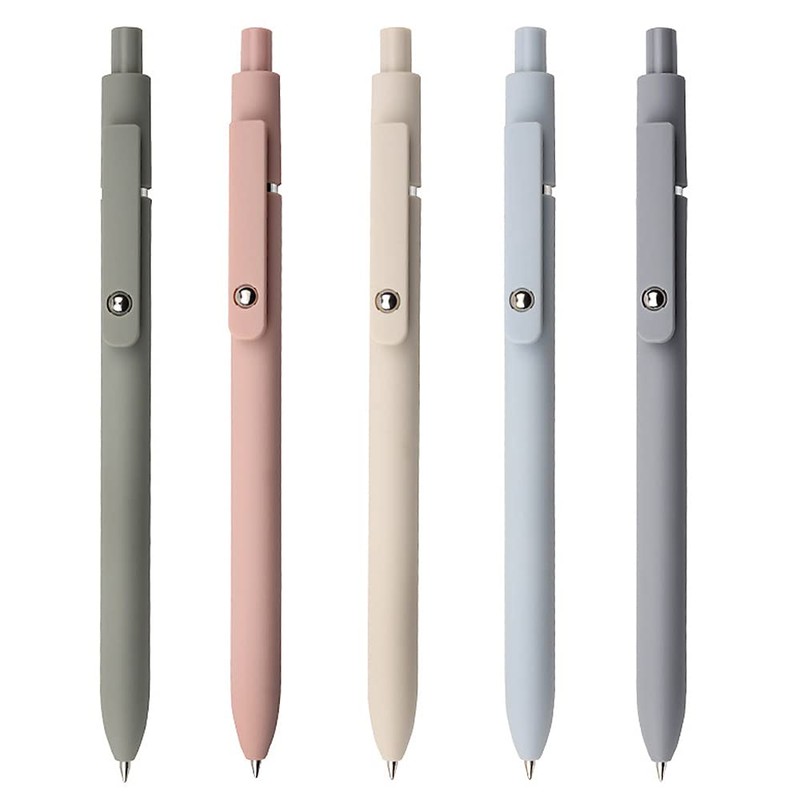 5Pcs Quick Dry Ink Pens, 0.5mm Gel Pens Fine Point