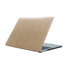 HLAAJJX Case Compatible with 2020 2019 2018 MacBook Air 13 Inch M1 A1932 A2179 A2337 Touch ID, Plastic Hard Case for MacBook Air 13 M1 Retina Display, Leather Glitter Gold