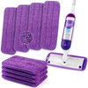 HOMEXCEL Reusable Microfiber Mop Pads for Swiffer PowerMop 8 Pack,