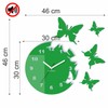 Round and modern butterfly wall clock with no tick sound