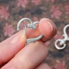 150Pcs Heart-Shaped Swivel Snap Hook Set,Metal Spring Snap Keychain Clip