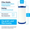 SpiroPure SP-AP810-BB 10x4.5 5 Micron Grooved Melt-Blown Polypropylene Sediment Water