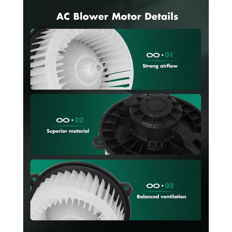 SCITOO 700266 HVAC Blower Motor with Fan Cage for Chevy