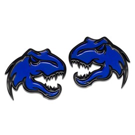 Zhizhong Dinosaur Emblem Fits for Dodge RAM TRX 1500 2500 3500 ~Stick it Anywhere (A Pair, Blue)