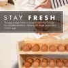 Wooden Egg Holder Countertop – 24-Egg Storage Rack, Natural Wood