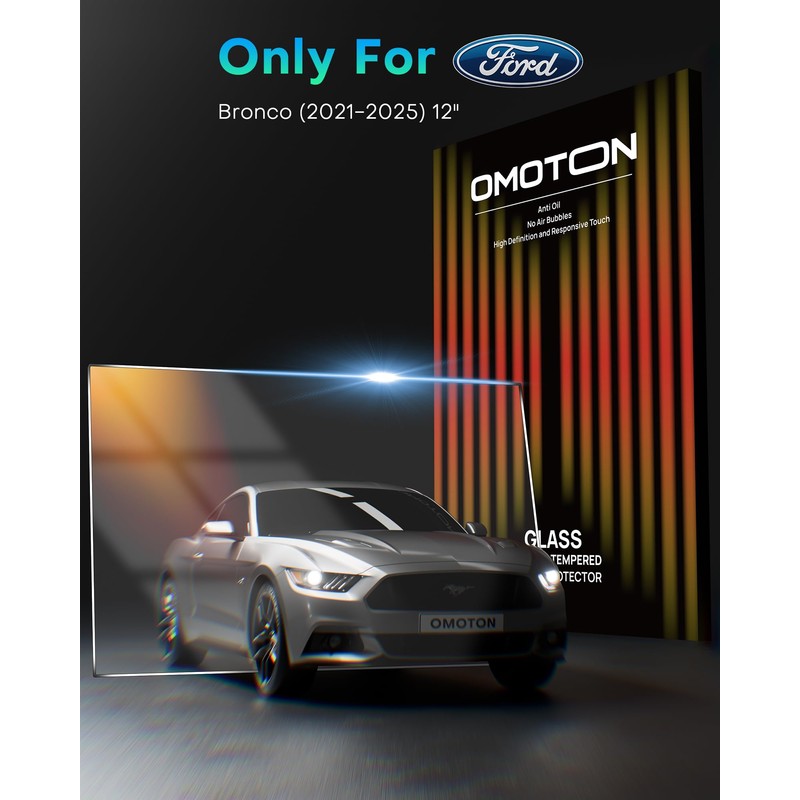 OMOTON Screen Protector for Ford Bronco, 2021-2025, 12inch