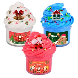 Advent Calendar 2024,3 Pack Butter Christmas Slime Kit, Scented DIY Slime Supplies for Girls and Boys,Stress Relief Toys,Party Favor, Gift and Birthday,Christmas Stocking Stuffers