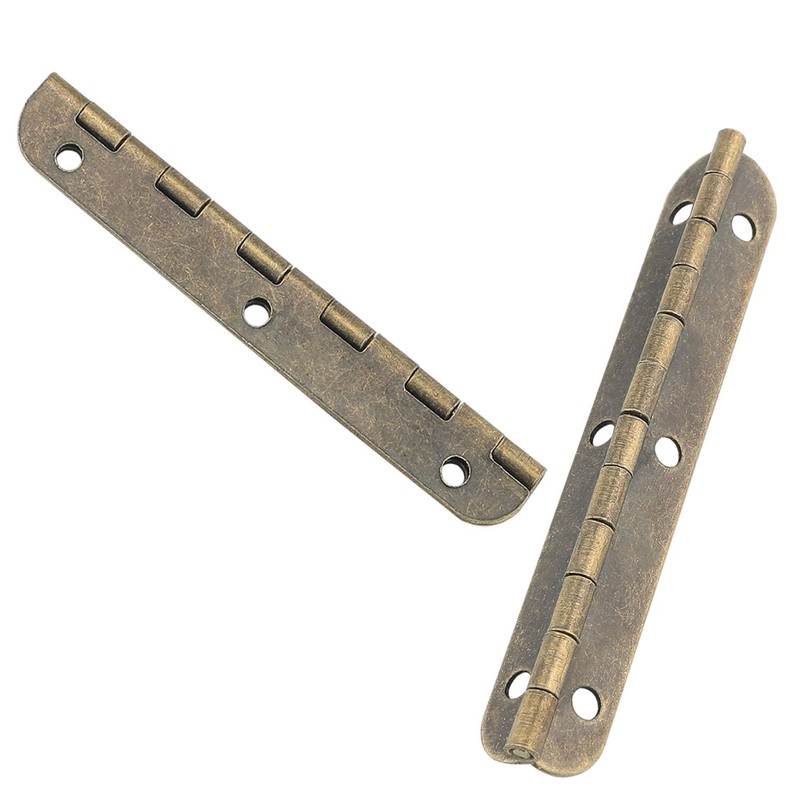 ITROLLE 4PCS 180 Degree Long Bronze Plated Piano Hinges Wooden