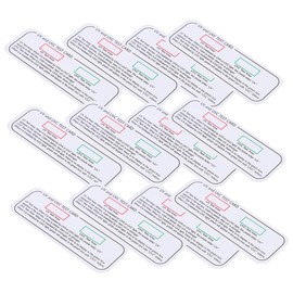 KICHOUSE -uva Uv Test Cards 12 Pack Uv Detector Cards Uva Test Strips for Environment Testing