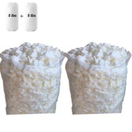 10lbs Bean Bag Filler Shredded Memory Foam Filling for Pillows, Bean Bags, Chairs, Dog Beds, Stuffed Animals, and Crafts 10 Pounds Comfortable and Soft Memory Foam