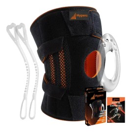Rodillera Deportiva Hyperz Con Rótula Abierta y Gel Pad de Neopreno para Soporte Articular Ajustable                                                  