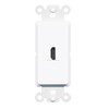 RiteAV - HDMI Port Wall Plate Decorative (Rocker) White