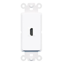 RiteAV - HDMI Port Wall Plate Decorative (Rocker) White
