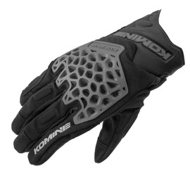 Komine 2025 Model 06-269 GK-269 Adventure Mesh Motorcycle Gloves, Black, 2XL