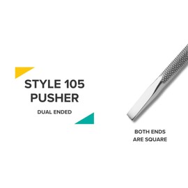 Professional Double Ended Hypoallergenic Stainless Steel Metal Pusher (Cuticle Pusher),pusher,nail scraper