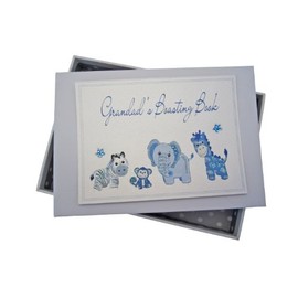White Cotton Cards Grandad's Boasting Book Photo Album (Tiny, Blue)