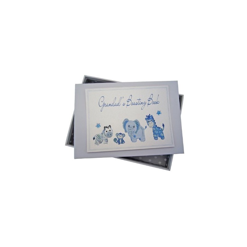 White Cotton Cards Grandad's Boasting Book Photo Album (Tiny, Blue)