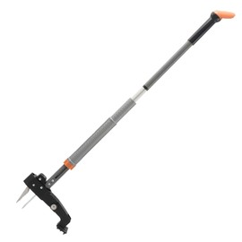 DMDMBSR 47 Inch Weed Puller Tool, 4 Claw Stand Up Weed Puller Tool, Heavy Duty Gardening Weed Hand Remover, Adjustable Weed Puller for Yard Outdoor. Without Bending, Pulling, or Kneeling