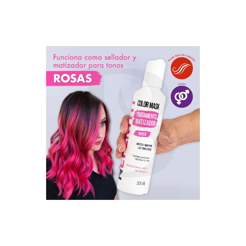 Nefertiti Tratamiento Matizador Rosa Nefertiti Rose Con Keratina Para El