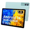 2025 Latest 11 inch 2K Tablet with Keyboard Android 14