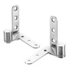 sourcing map 180 Degree Pivot Door Hinge, Stainless Steel Heavy