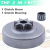 Adefol 3/8" 7T Sprocket Clutch Drum Bearing Kit for Stihl