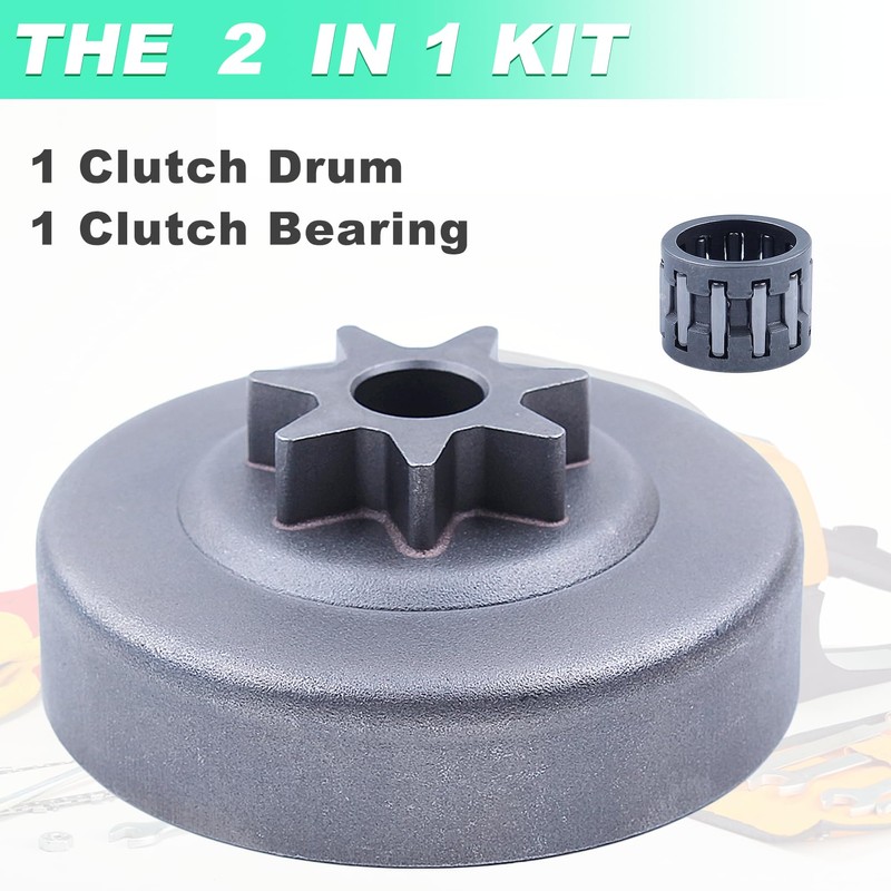 Adefol 3/8" 7T Sprocket Clutch Drum Bearing Kit for Stihl