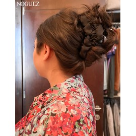 Noguez. Set con 6 pinzas de Moño para Cabello, Moños para Mujer, Accesorios para Cabello de Mujer, Pinzas para Cabello, Cambia tu Look en Segundos, Moños Coquette.