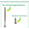 Generic Satin Nickel Silver Wood Screws - 9 x 2