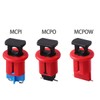 ToolOfLife 1 Pc Miniature Circuit Breaker Lockout, MCPO/MCPI/MCPOW (Optional), Red,