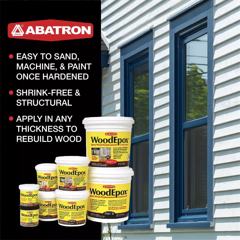 Abatron No Shrink Wood Epoxy Filler for Repairing Damaged Wood