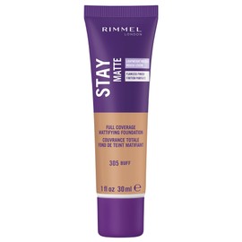 Rimmel London Stay Matte Liquid Mousse - 305 Buff - Foundation, Lightweight, Shine Control, Oil-Free, 1oz