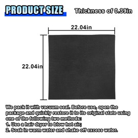 22'' Oil Drain Splash Pad, Black Square No Splatter Pad Oil Change Mat for Transmission Drain Pan, Oil Splash Pad Fits Most Oil Drain, Oil Change Pan (3PCS)