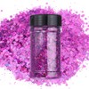 QUARKZMAN Holographic Coarse Glitter 3.5 oz/100 g Laser Purple Holographic