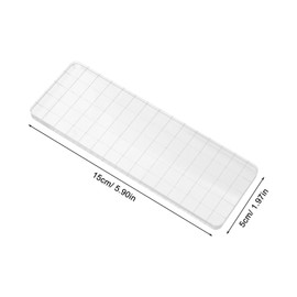 CORHAD 7pcs Acrylic Stamp Block Transparent DIY Craft Accessory with Lines for Easy Planning and Design Durable Material for Scrapbooking and Card Making