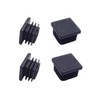1 Inch (25 mm) Square Plastic Plugs Tubing End Caps