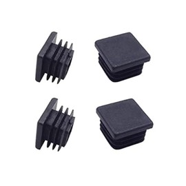 1 Inch (25 mm) Square Plastic Plugs Tubing End Caps for Square Tubing Post (4 Pack)