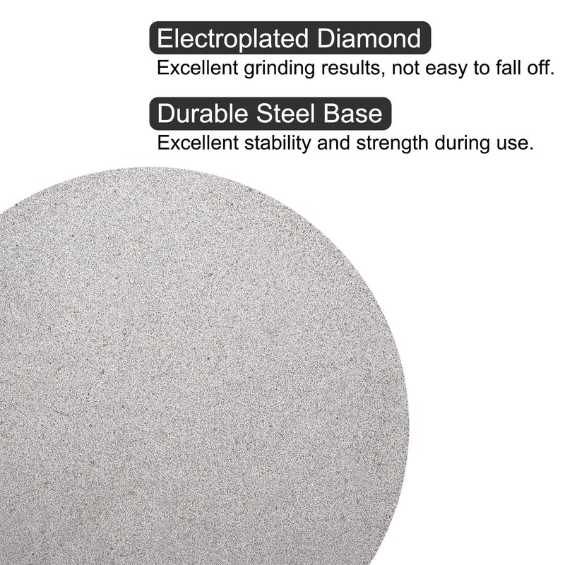 uxcell Diamond Sanding Grinding Disc, 8-Inch (200mm) Grit 100 No