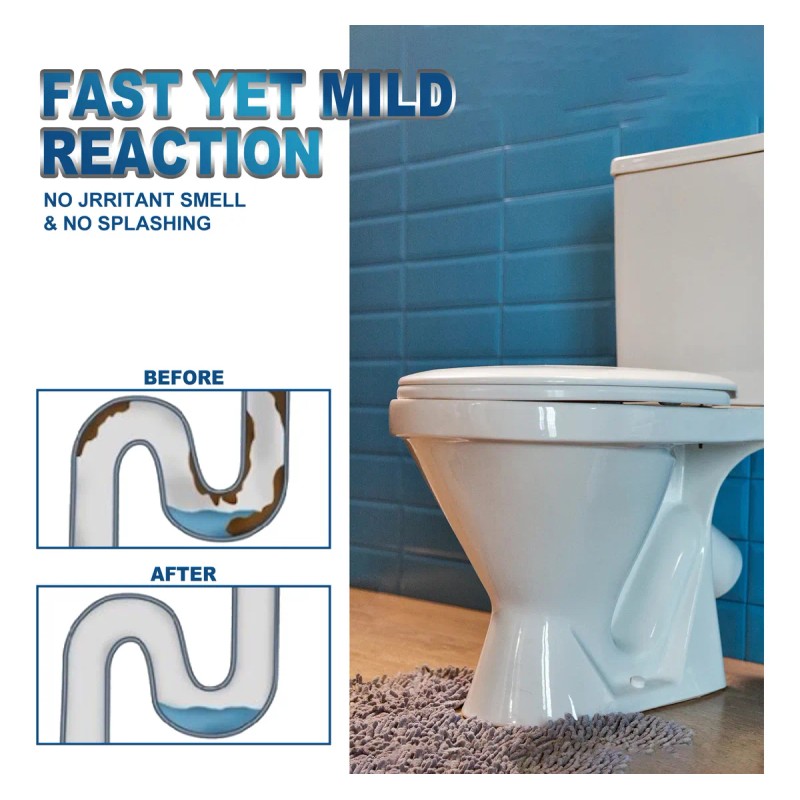 El Desagüe Está Obstruido Con Tabletas Efervescentes.