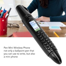 Zunate Pen Mini Cell Phone, 0.96 Tiny Screen Bluetooth Phone, Support GSM Dual SIM, 32GB Expansion, Camera, Radio, Music Player, for Lectures, Meetings, Presentations and Classes