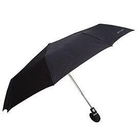 Pierre Cardin Open & Close Easymatic Gentlemens Folding Umbrella with Rubberised Crook Handle