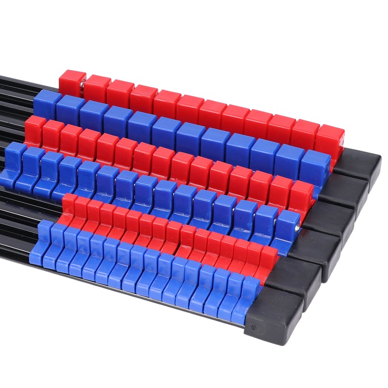 6pcs Socket Organizer Tray Multipurpose ABS 1/4in 3/8in 1/2in Auto