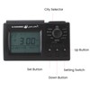 Azan Clock Islamic Muslim Prayer Table Alarm Clock Black USB